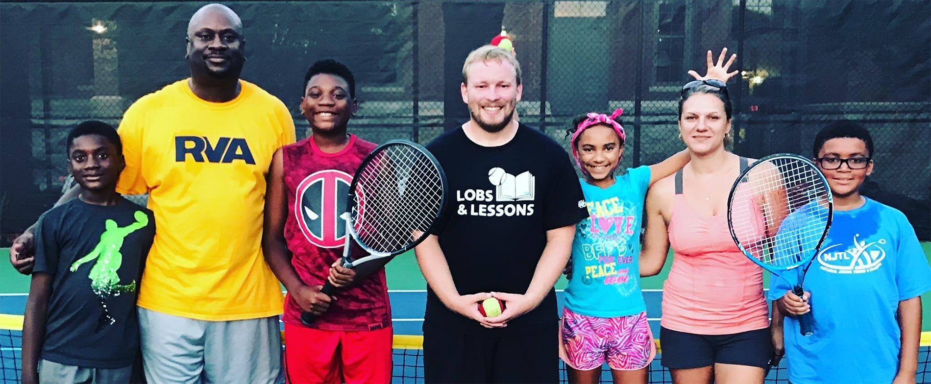 Family tennis lessons